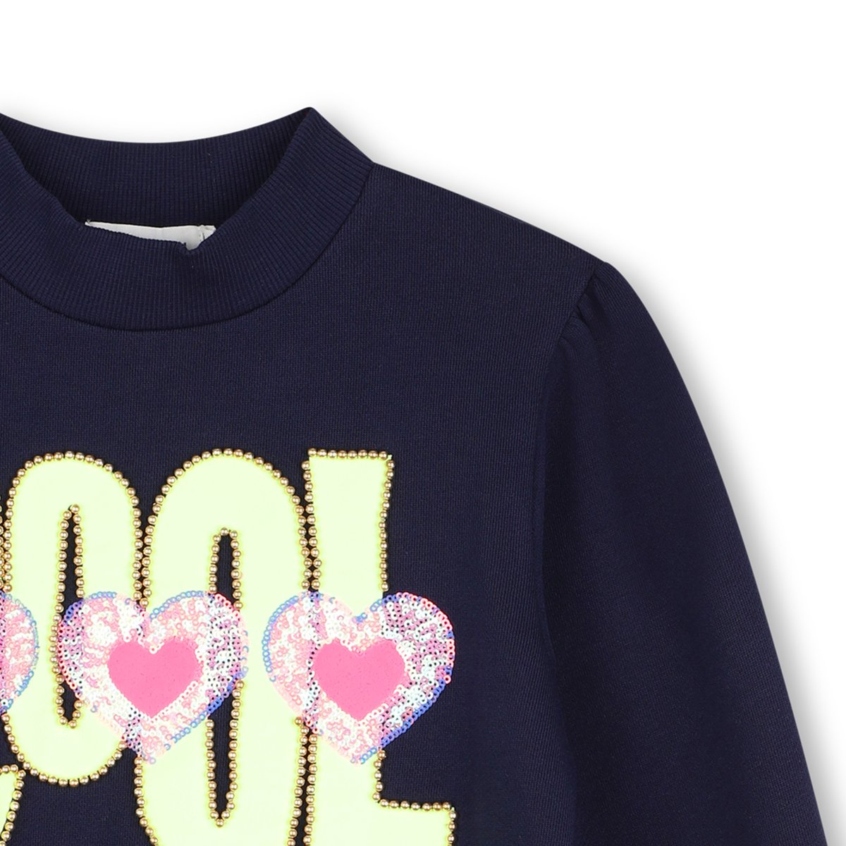 Sweat col rond indigo blue, BILLIEBLUSH
