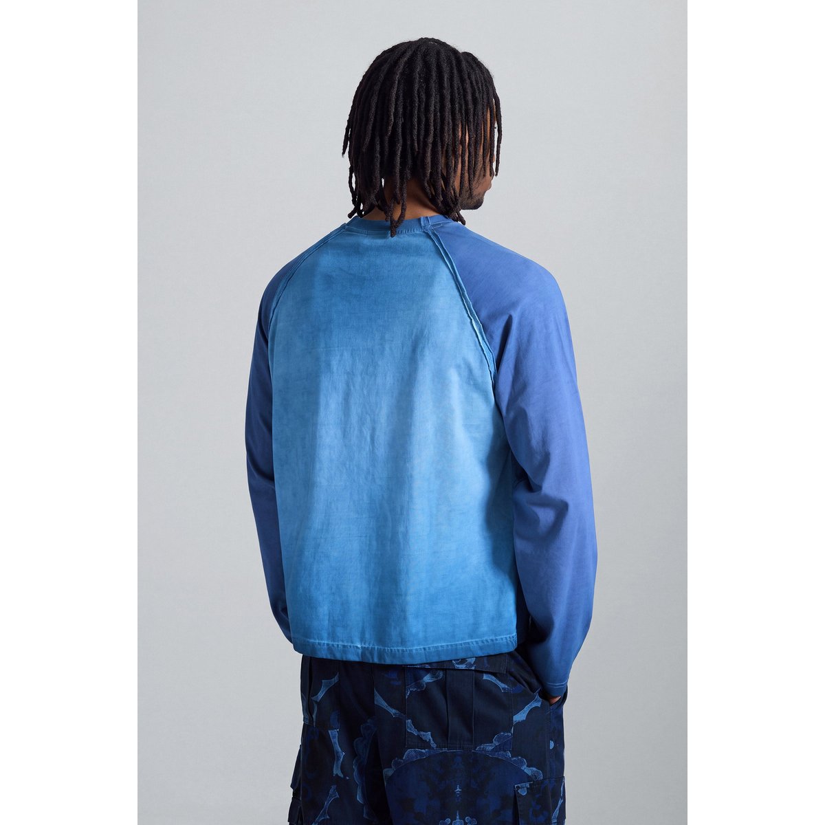 T-shirt à manches longues dégradé bleu, DESIGUAL