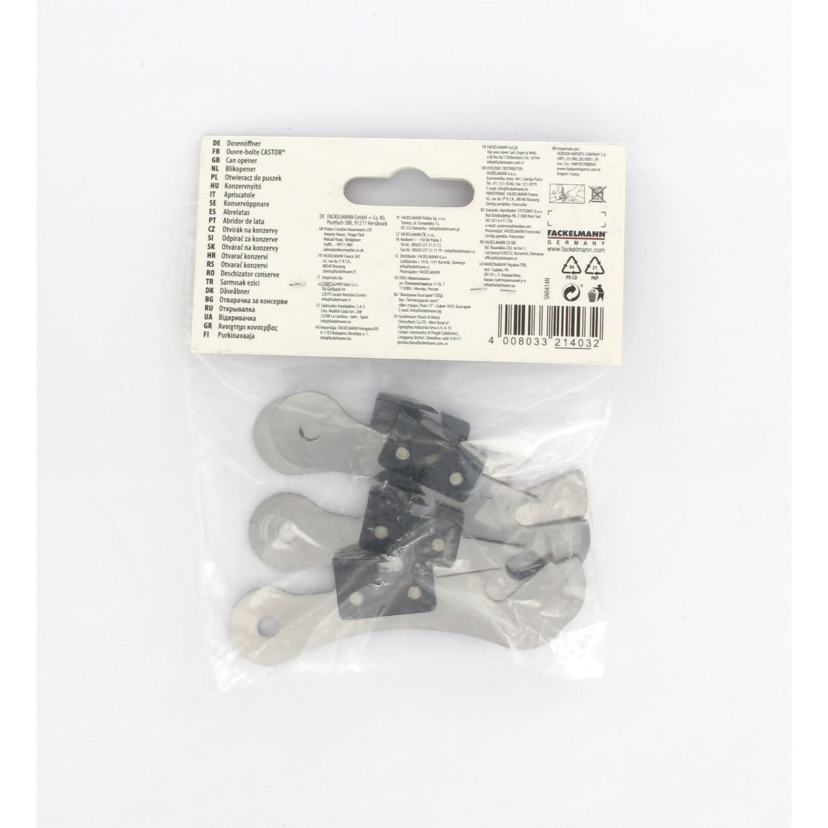 Lot de 4 ouvre-boites gris, FM PROFESSIONAL