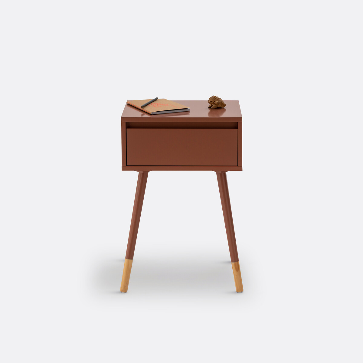 Mesa de cabeceira, 1 gaveta, JANIK terracota, LA REDOUTE INTERIEURS