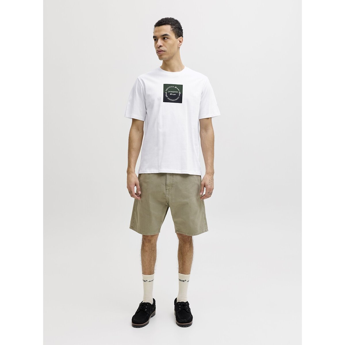 T-shirt manches courtes blanc, JACK & JONES