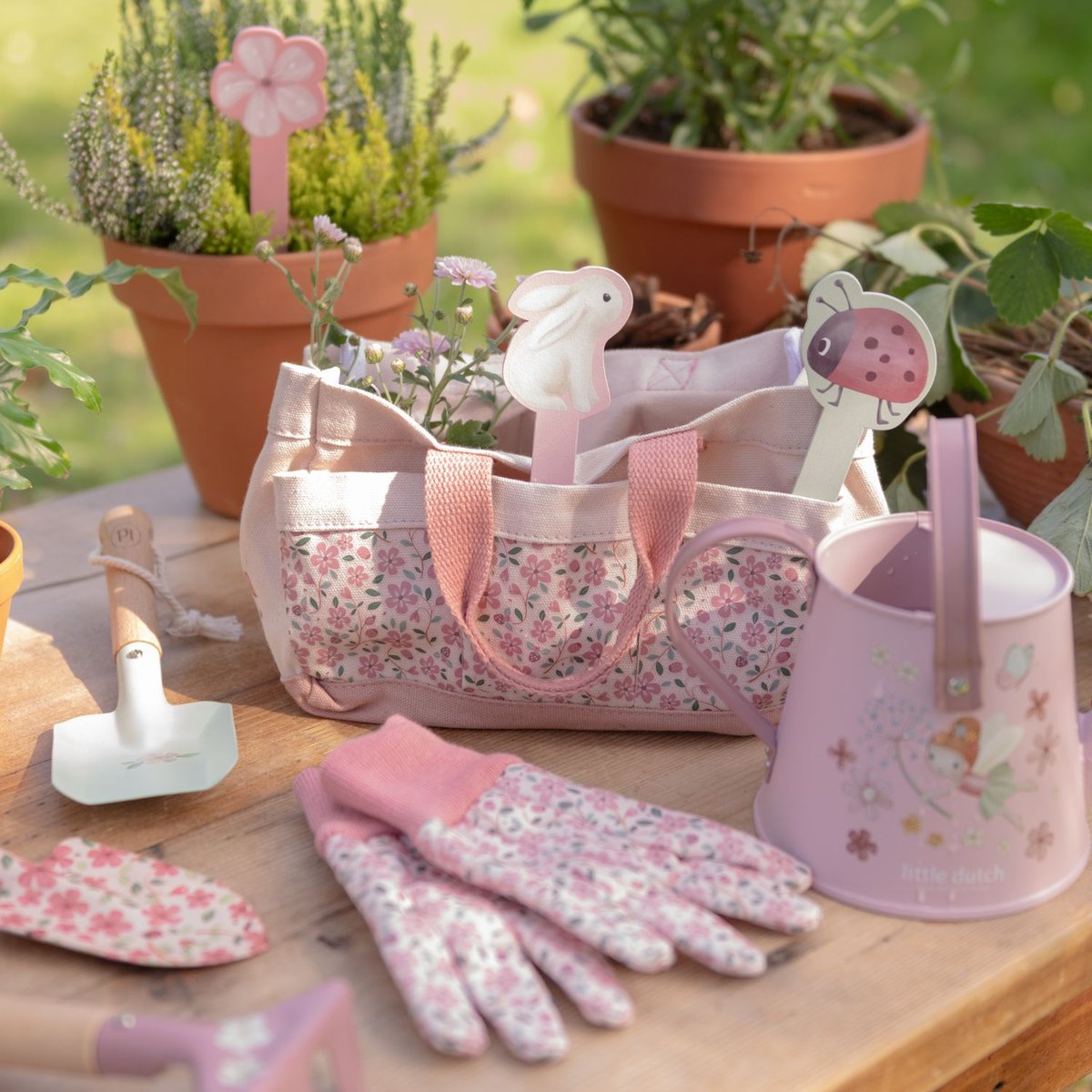 Coffret jardinage couleur unique, LITTLE DUTCH