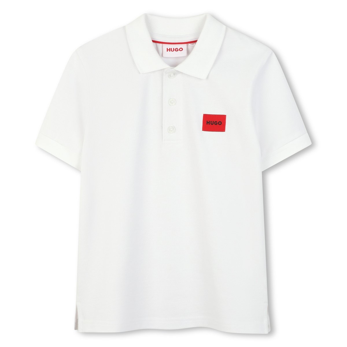 Polo manches courtes blanc, HUGO KIDSWEAR