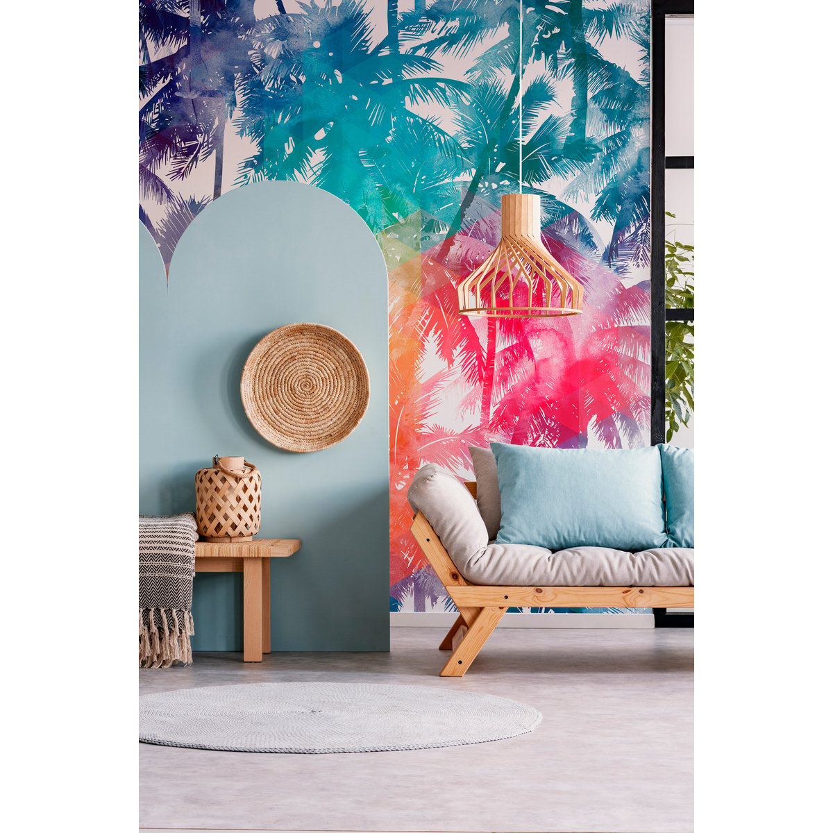 Papier peint panoramique JUNGLE FLASH multicolore, LE PAPIERS DE NINON