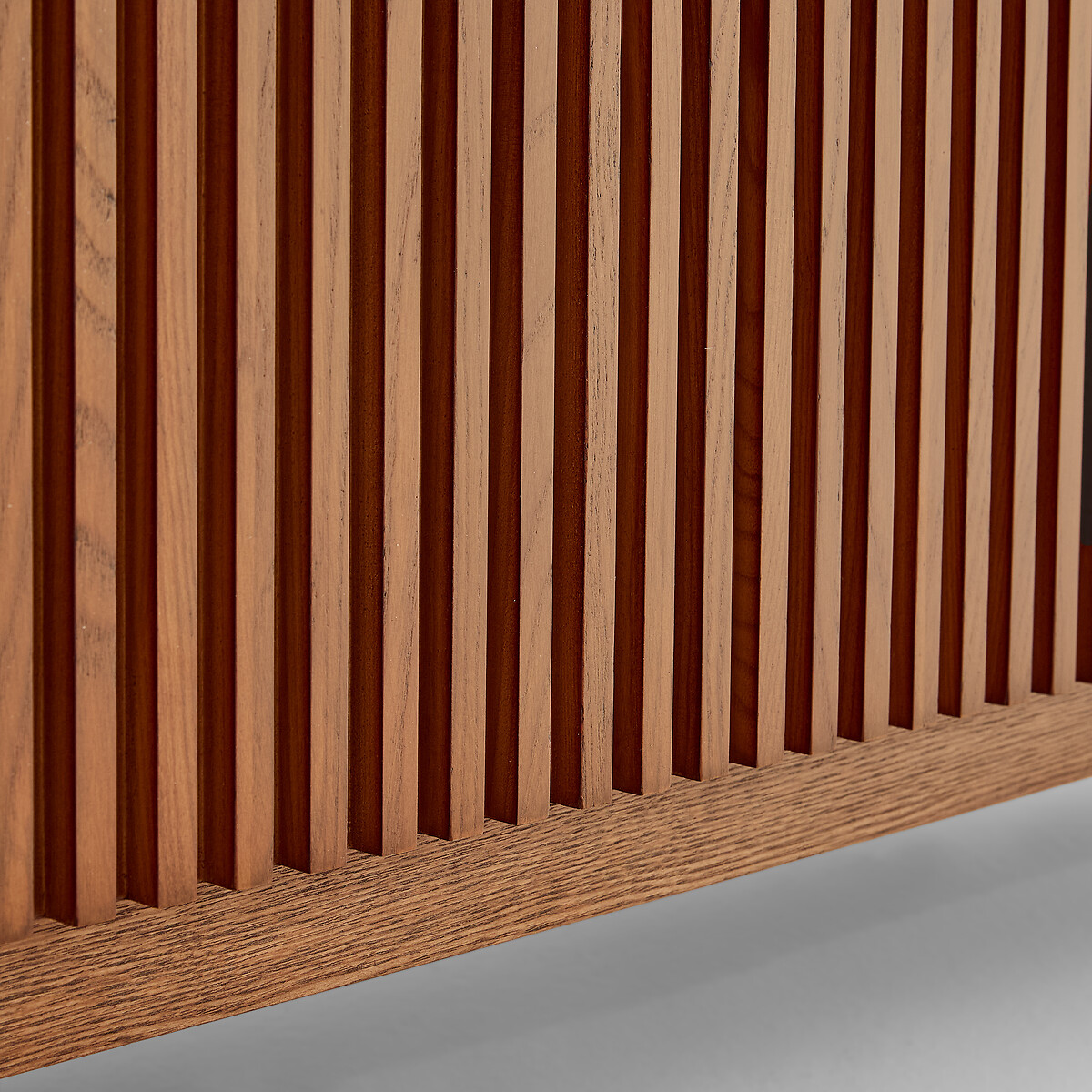 TV-meubel met 3 deuren 160 cm NEOTTIE notenhout tint, LA REDOUTE INTERIEURS