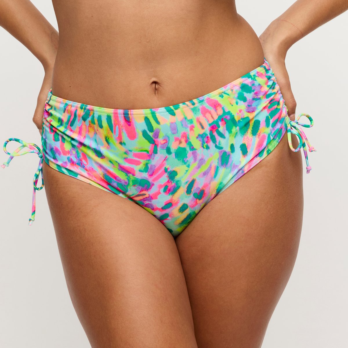 Slip taille haute ficelles DOUALA multicolor - impressionist summer, PRIMADONNA