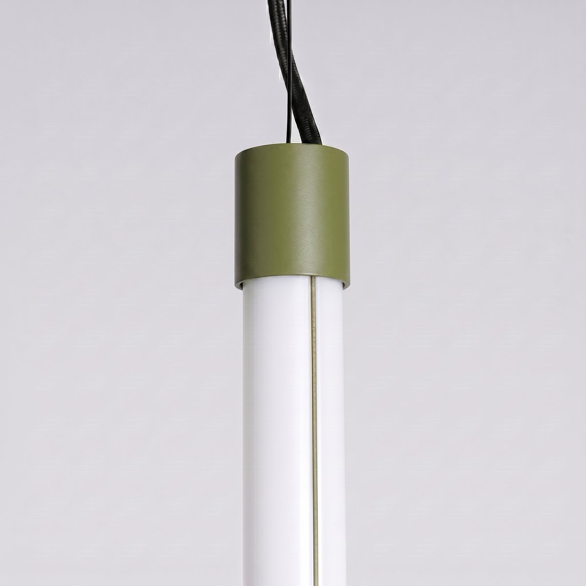 Suspension Acier Vert Olive LED 1 Trang vert olive, EDEN
