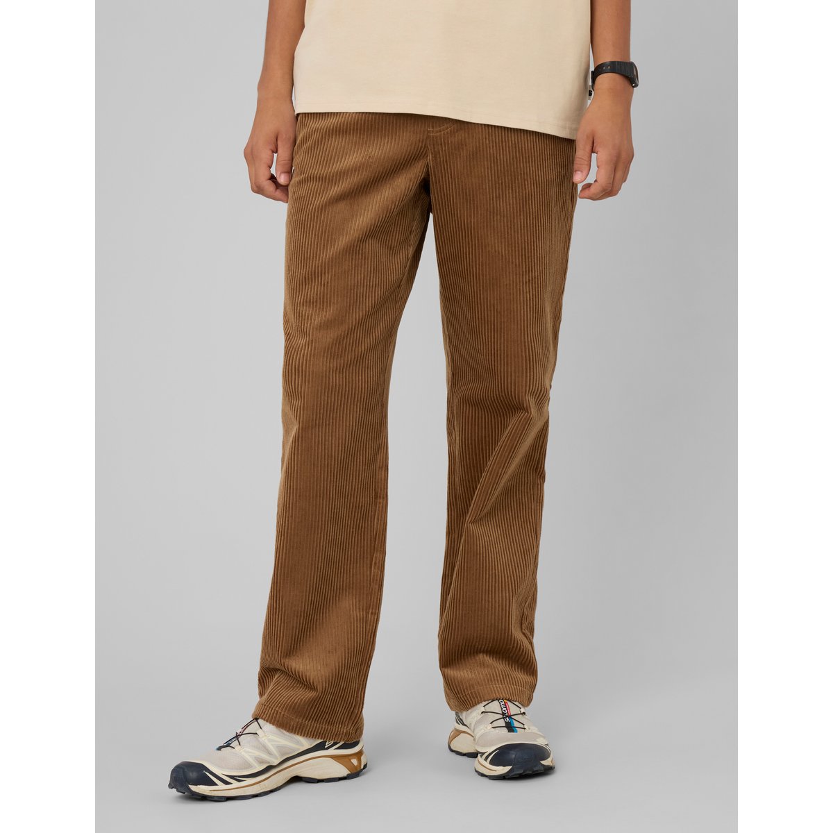 Pantalon velours côtelé camel, BZB