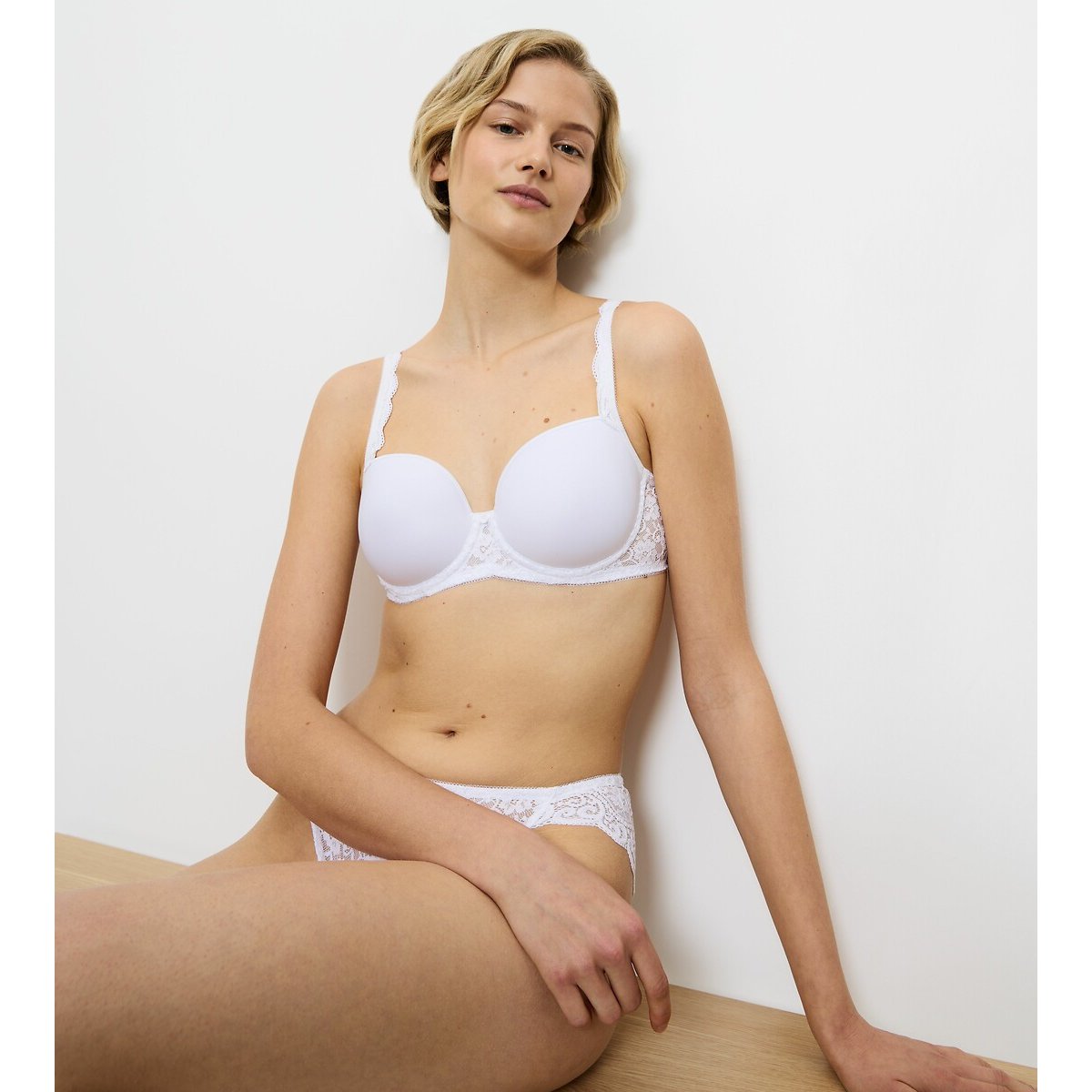Reggiseno imbottito Amourette bianco, TRIUMPH