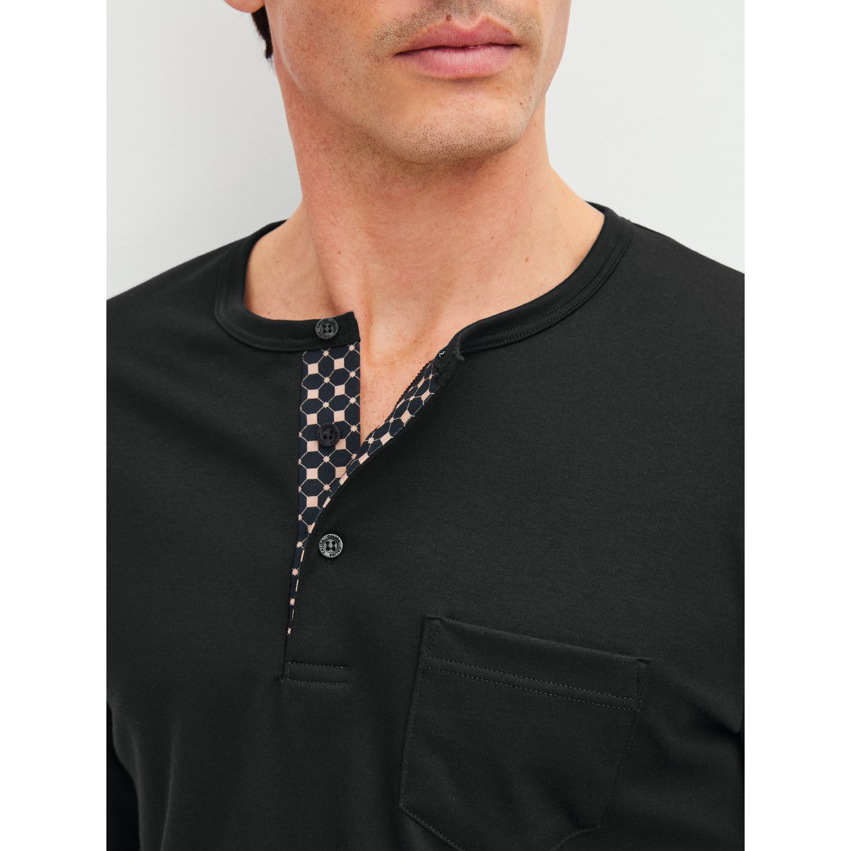 manches longues Coton RELAX COSY VIBES 4 noir, CALIDA