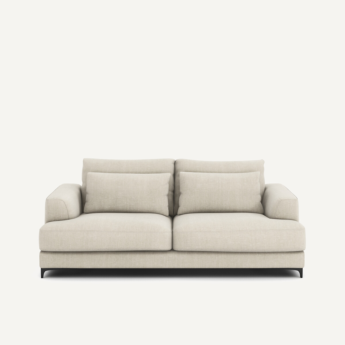 Divano letto 3P cotone lino, Marsile beige, AM.PM