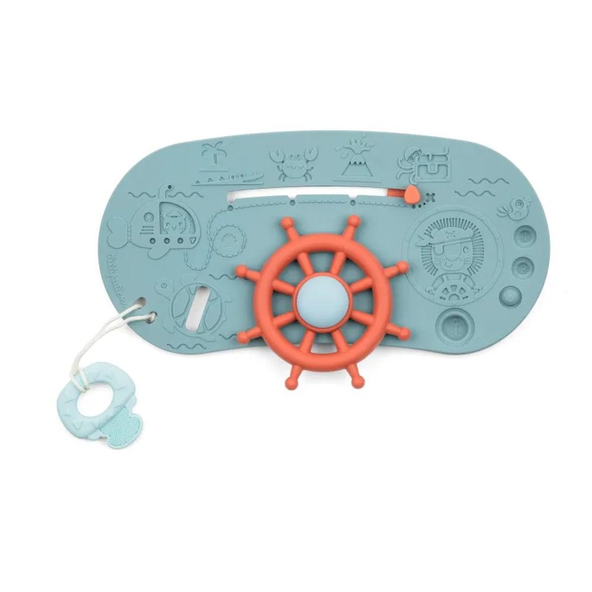 Panneau d'activités pour le bain Bateau pirate couleur unique, LILLIPUTIENS