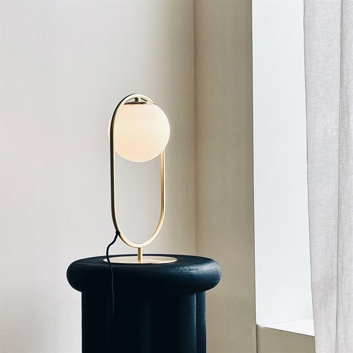 Lampe à poser en Métal brass Reims brass, DYBERG LARSEN