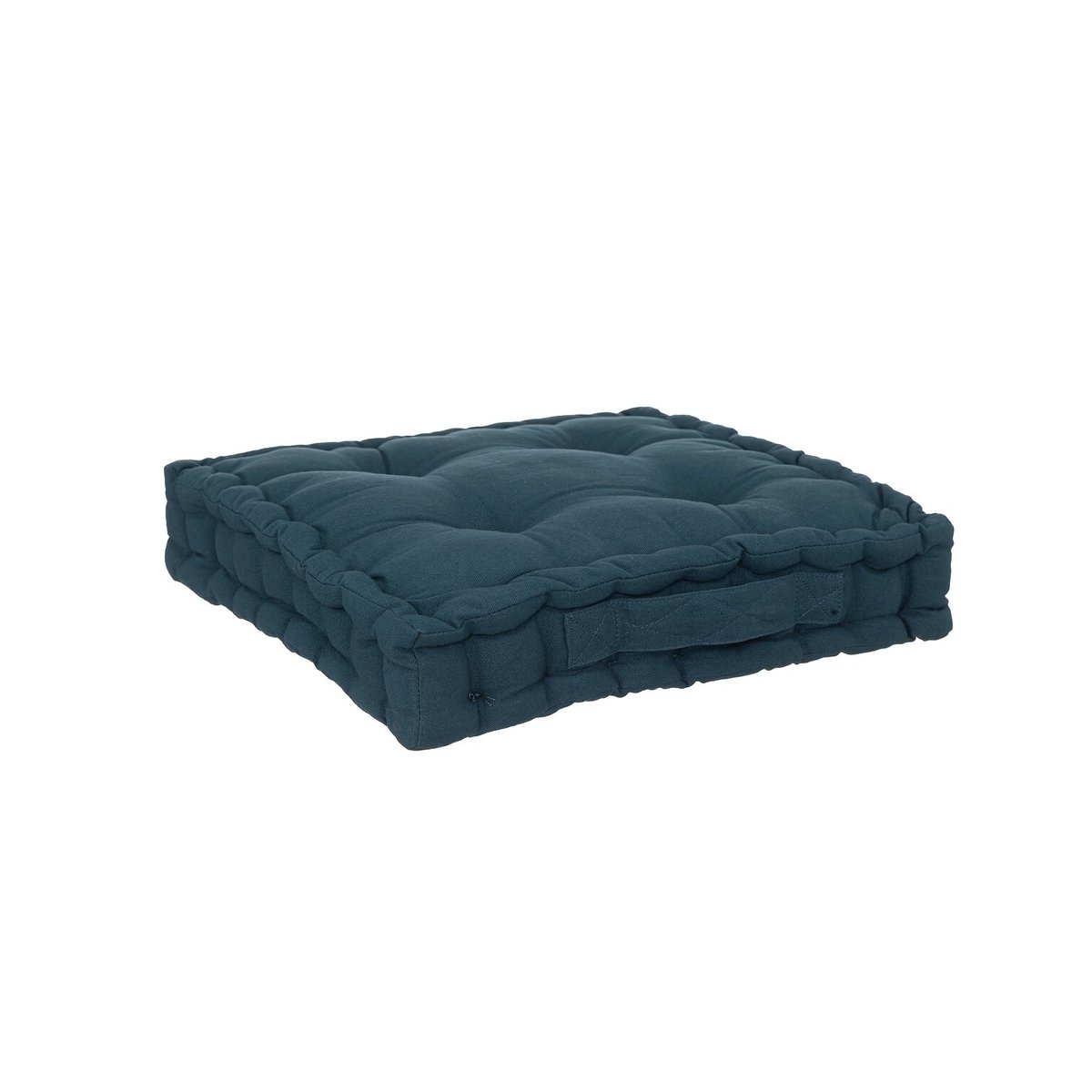 Coussin de sol Horizon uni bleu, EDEN