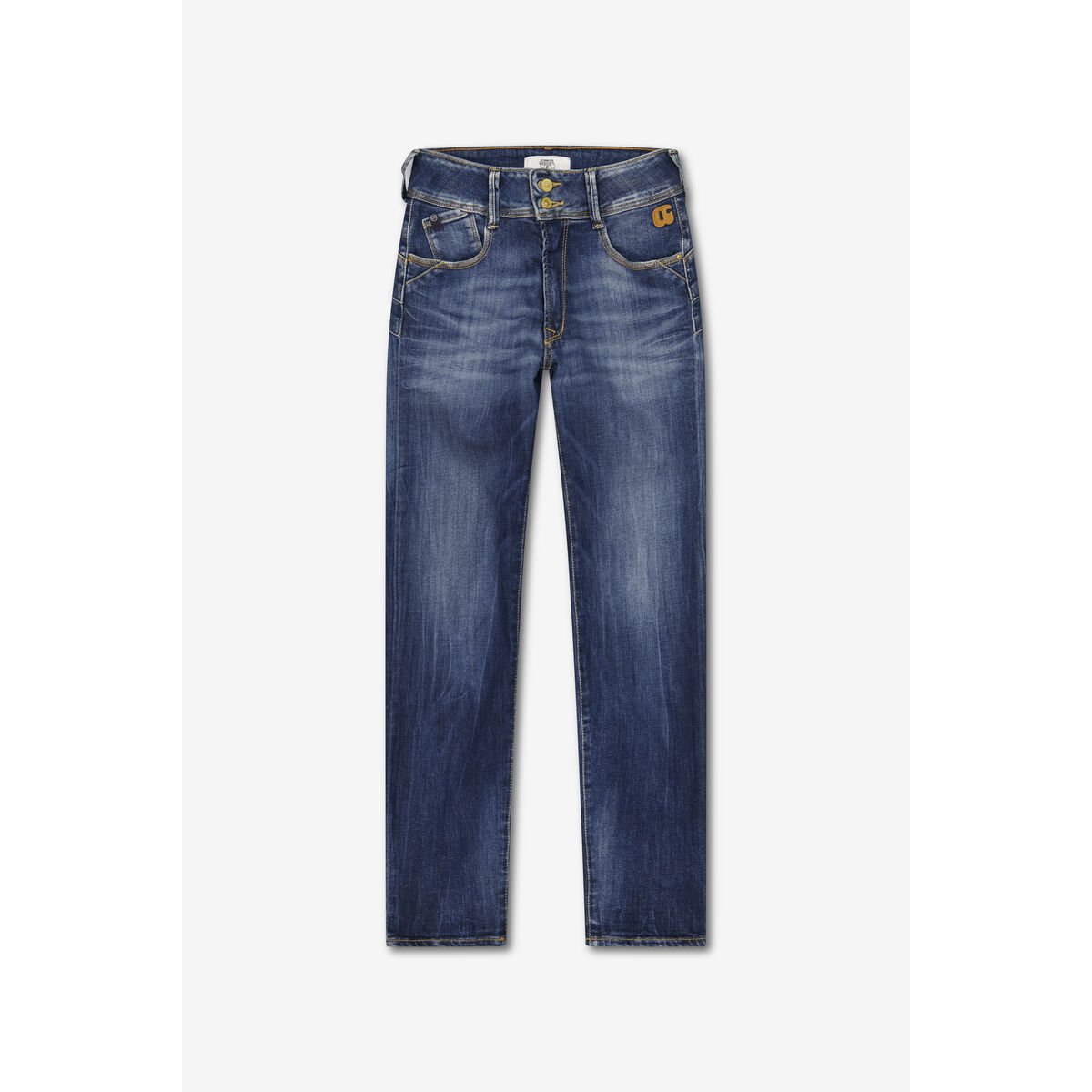 Jeans push-up slim taille haute PULP, 7/8ème blue, LE TEMPS DES CERISES