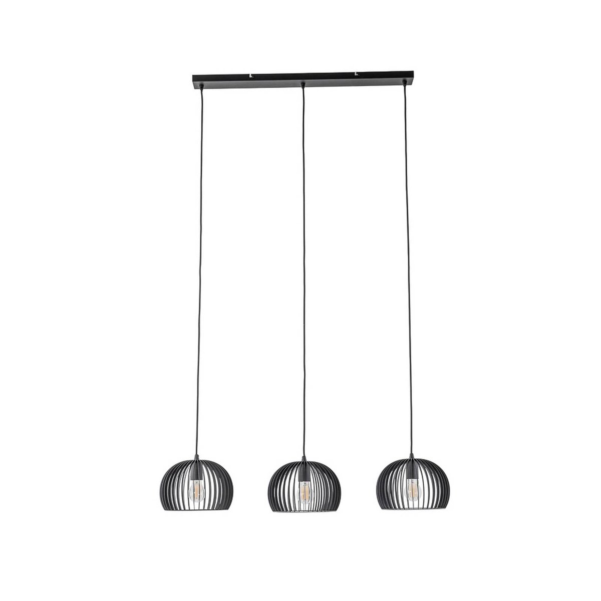 Suspension en métal moderne, Jusra noir, LINDBY