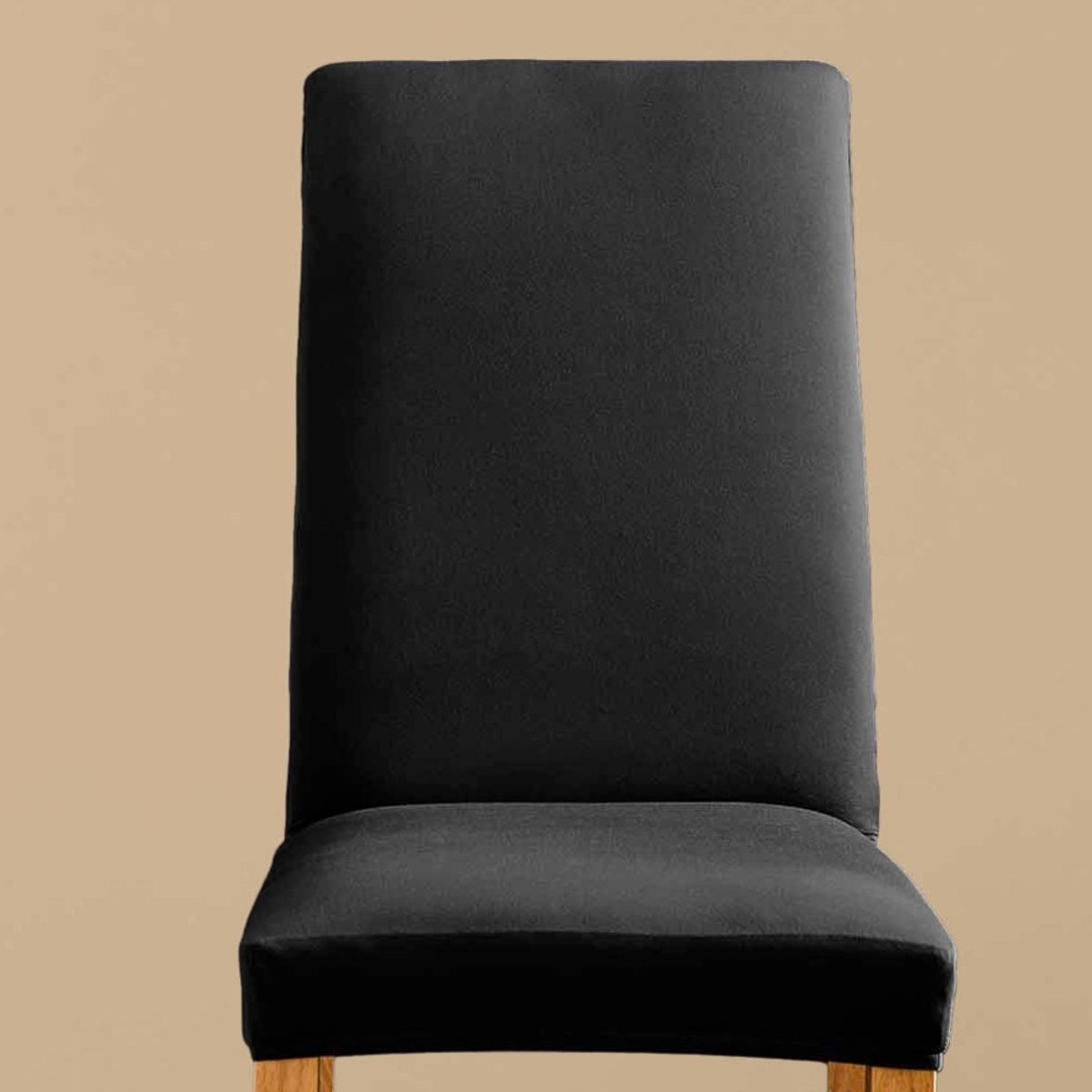 Housse De Chaise Extensible En Polyester Coloris Noir noir, DECORATIE