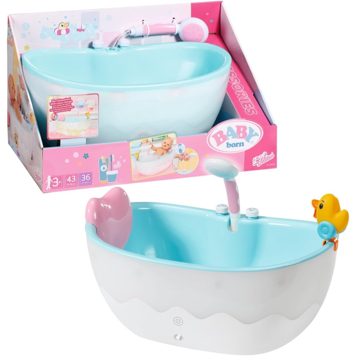 Baby born Bath Baignoire multicolore, ZAPF CREATION