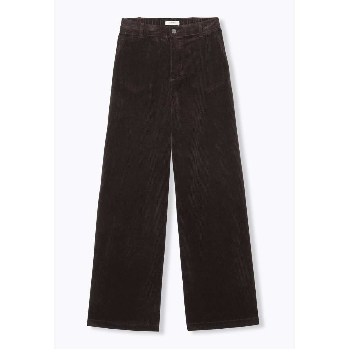 CESAR pantalon large velours gris foncé, PROMOD