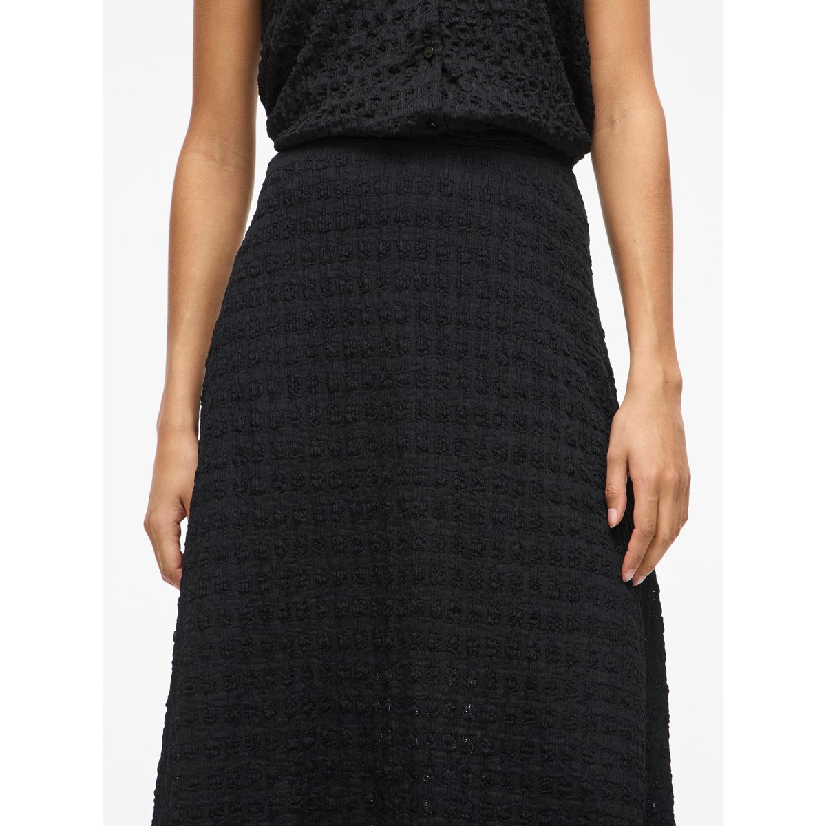 Jupe Mi-Longue noir - black beauty1, VILA