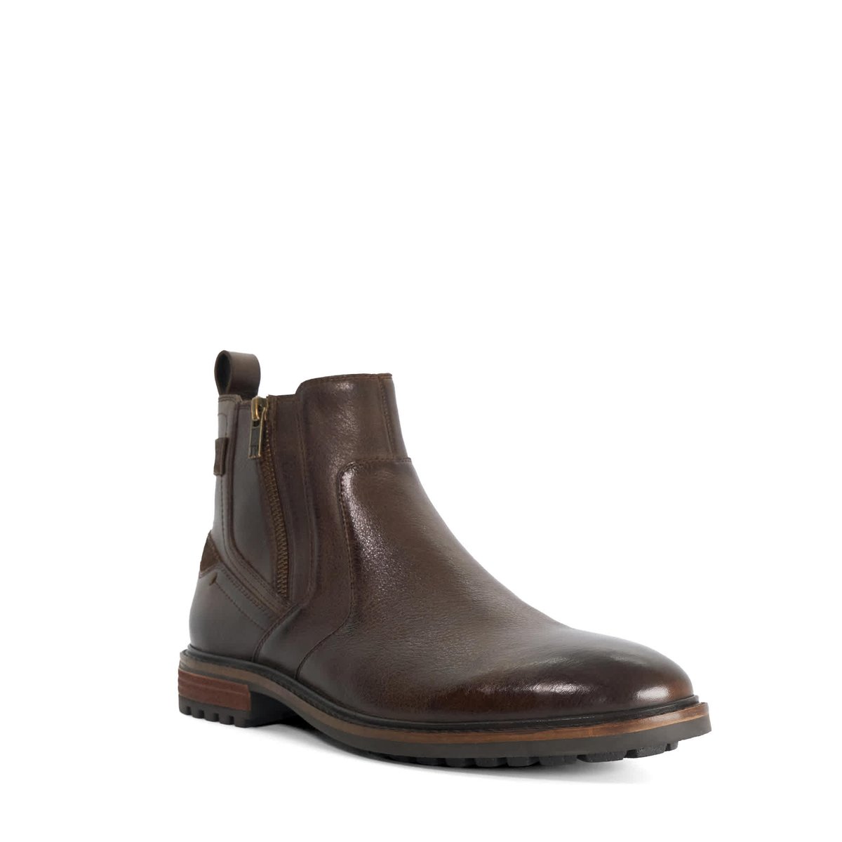 Bottines zippées - SCOUTER dark brown-leather, DUNE LONDON