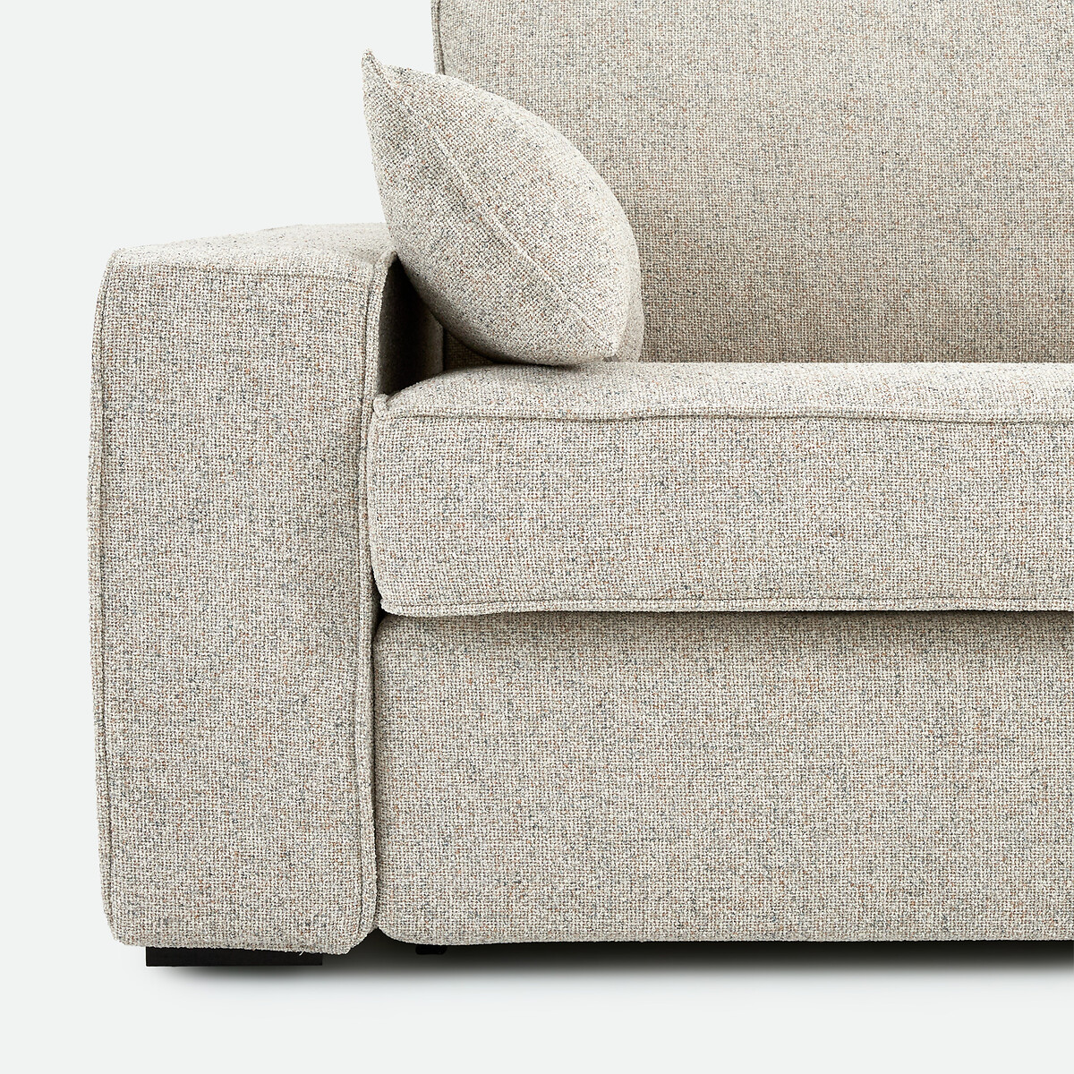 Canapé convertible 2, 3 ou 4 places, Standard, tissu texturé moucheté, CECILIA ecru/bleu, LA REDOUTE INTERIEURS