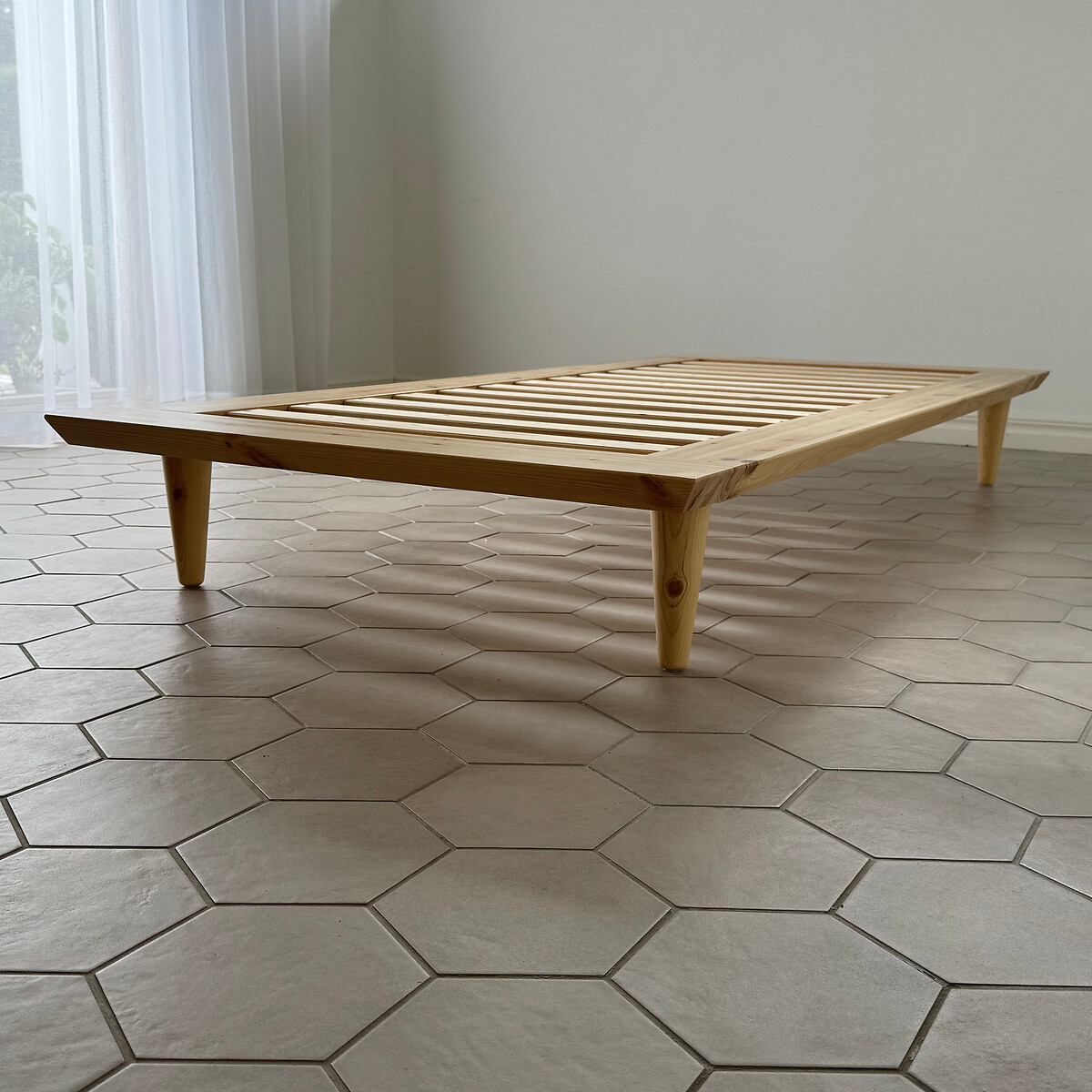 Lit Elégance 90*200 bois clair, EUROPE & NATURE
