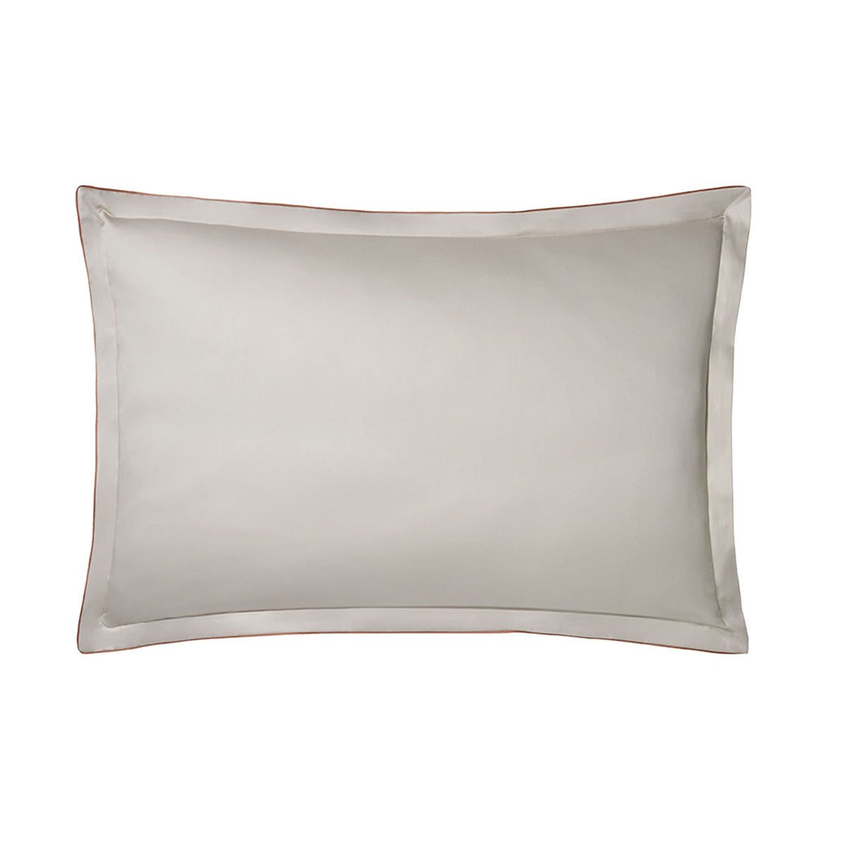Taie d'oreiller impimée en satin de coton bio, ZADIG brun terre cuite, ALEXANDRE TURPAULT