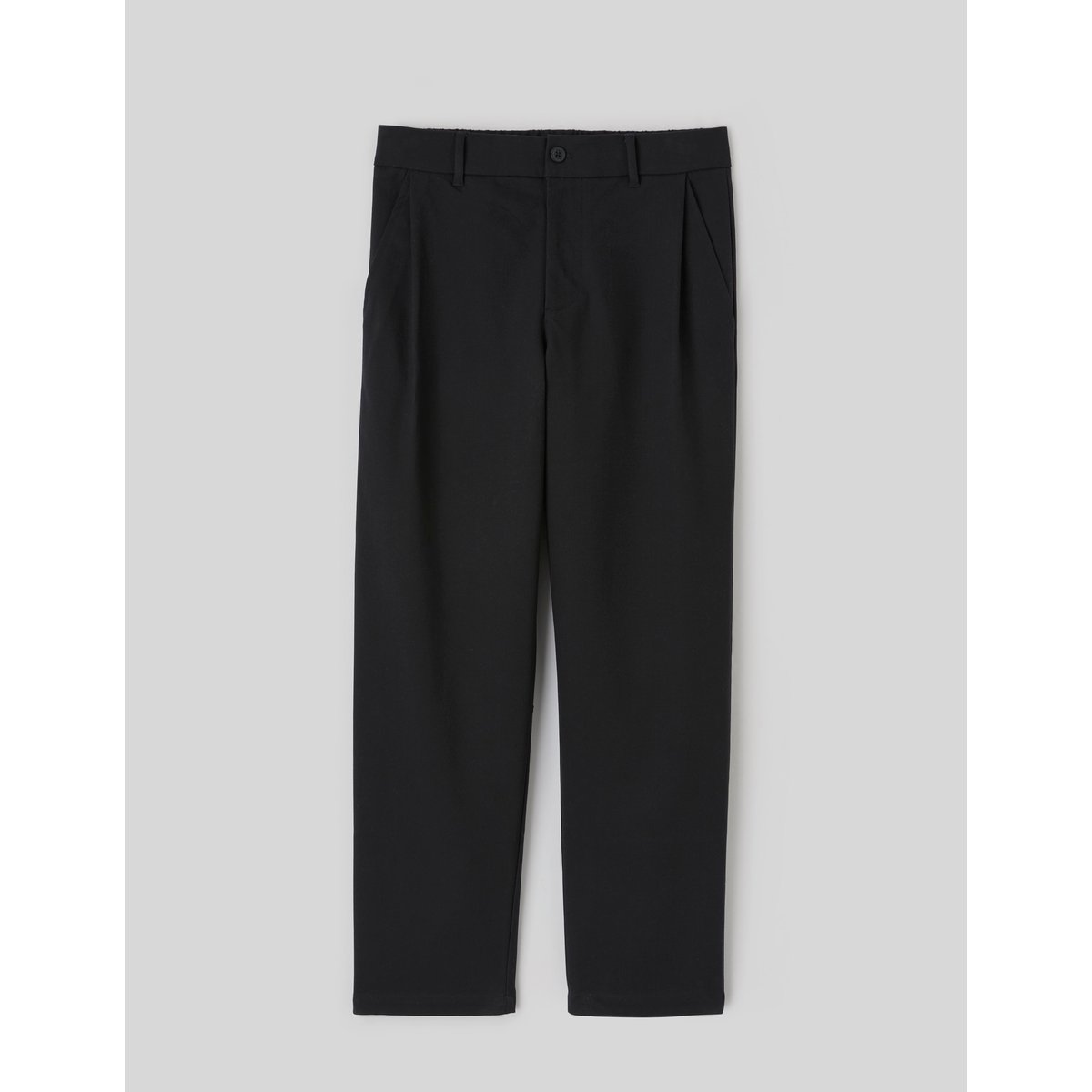 Pantalon chino à pinces noir, BZB
