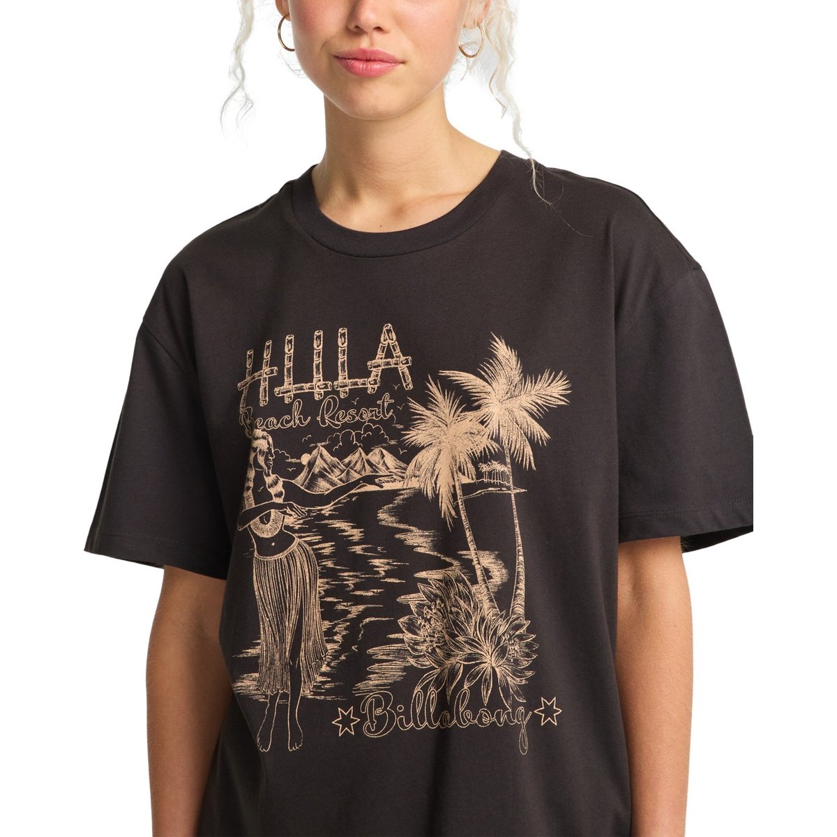 T shirt manches courtes VACAY WONDER noir off black, BILLABONG