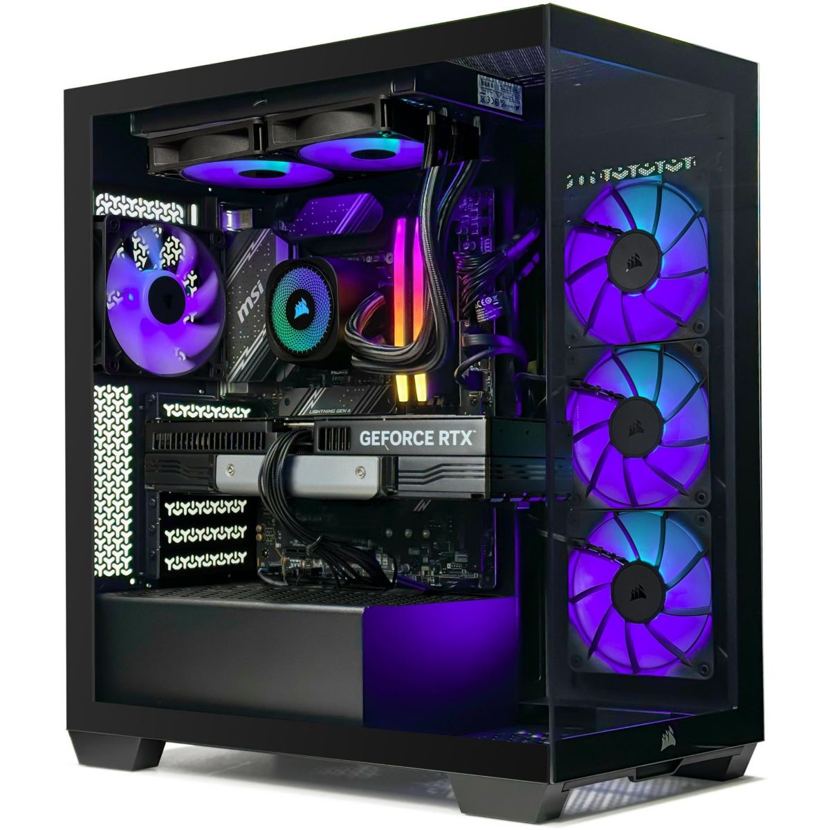 PC Gamer 3500X - AMD Ryzen 7 5700X - Nvidia GeForce RTX 5060 - 16 Go RAM DDR4 - SSD 1 To - SANS OS couleur unique, CORSAIR