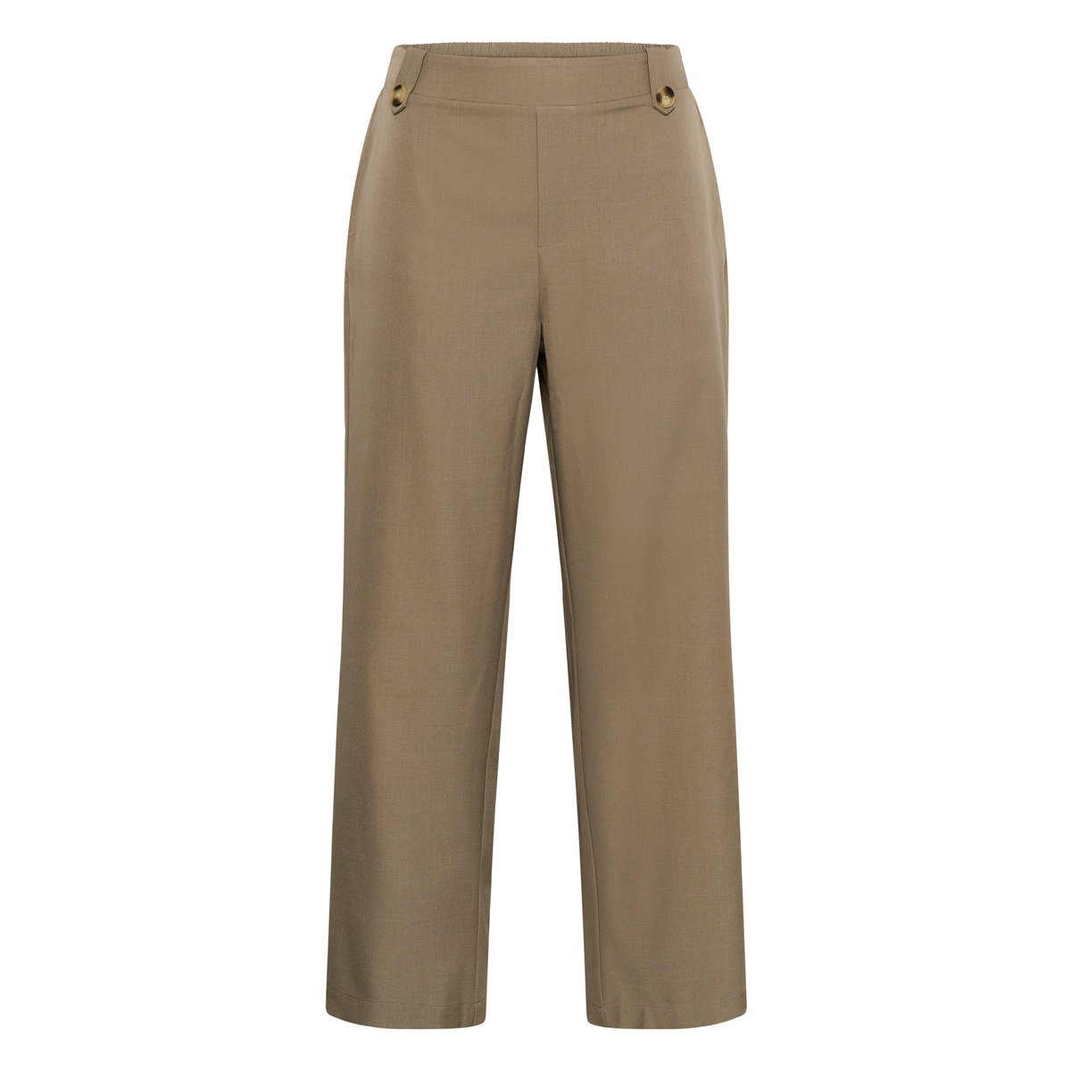 Pantalon casual beige brindle, KAFFE CURVE