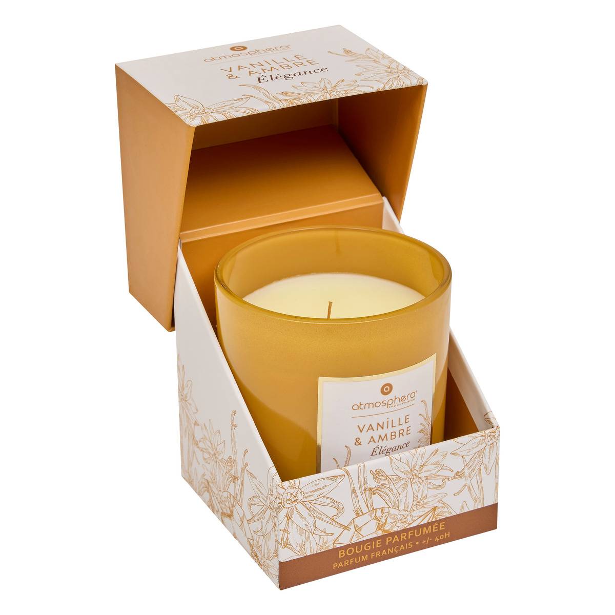 Bougie parfumée MAEL moutarde, ATMOSPHERA