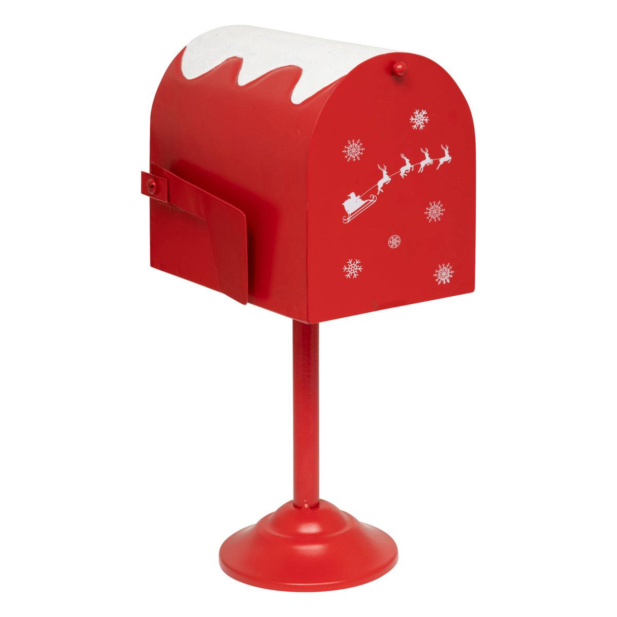 BOITE LETTRES METAL EPICE H32 rouge, FEERIC LIGHTS & CHRISTMAS