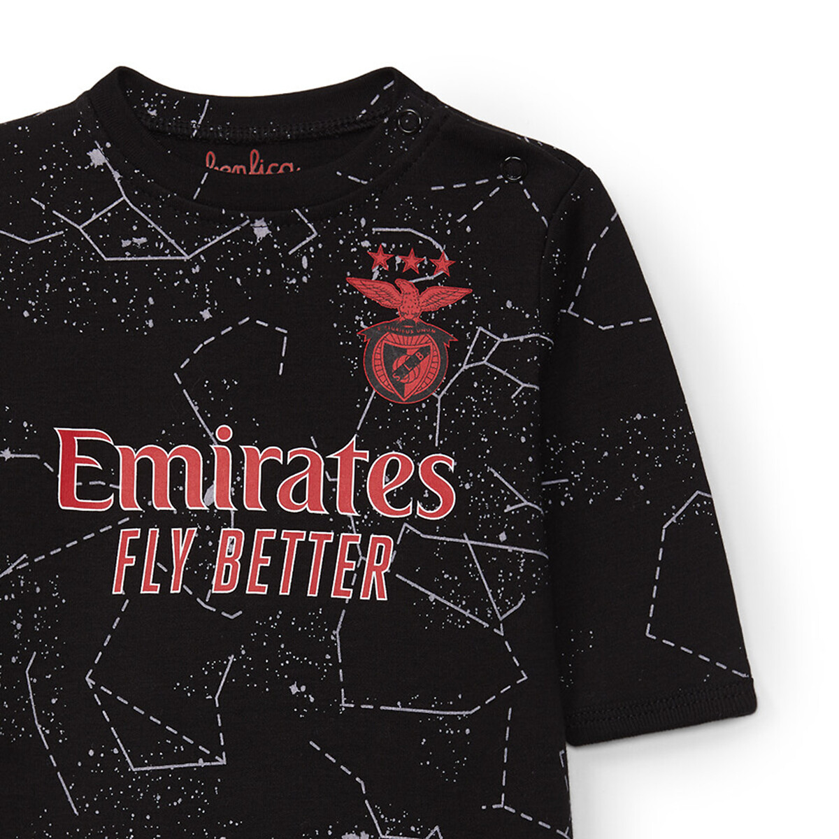 Babygrow réplica equipamento alternativo 24-25, SL Benfica preto , SL BENFICA