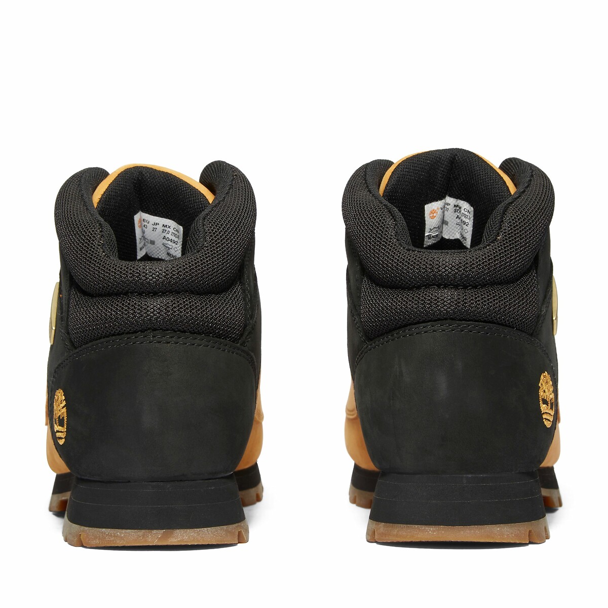Euro Sprint Mid Lace Leather Ankle Boots camel/black, TIMBERLAND