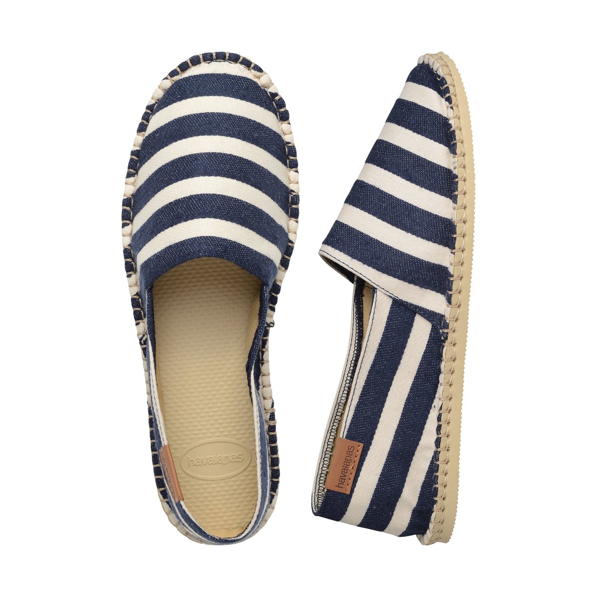 Espadrille à Enfiler Origine Iv sand gris/marine, HAVAIANAS