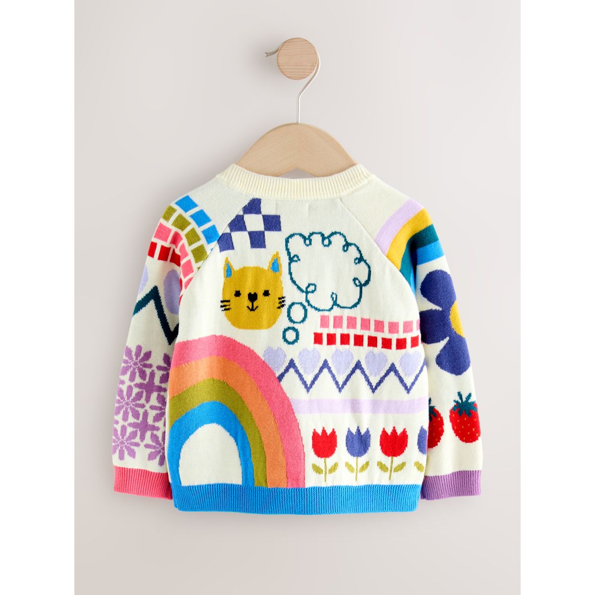 Cardigan à imprimé fun multi-couleurs, NEXT