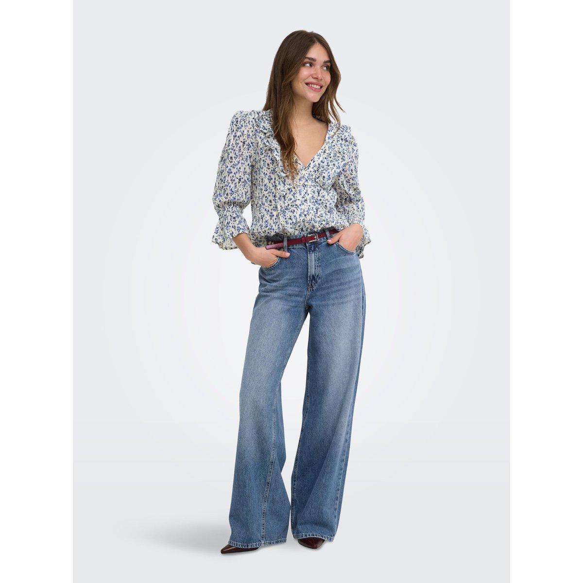Jean À Jambe Large medium blue denim, ONLY