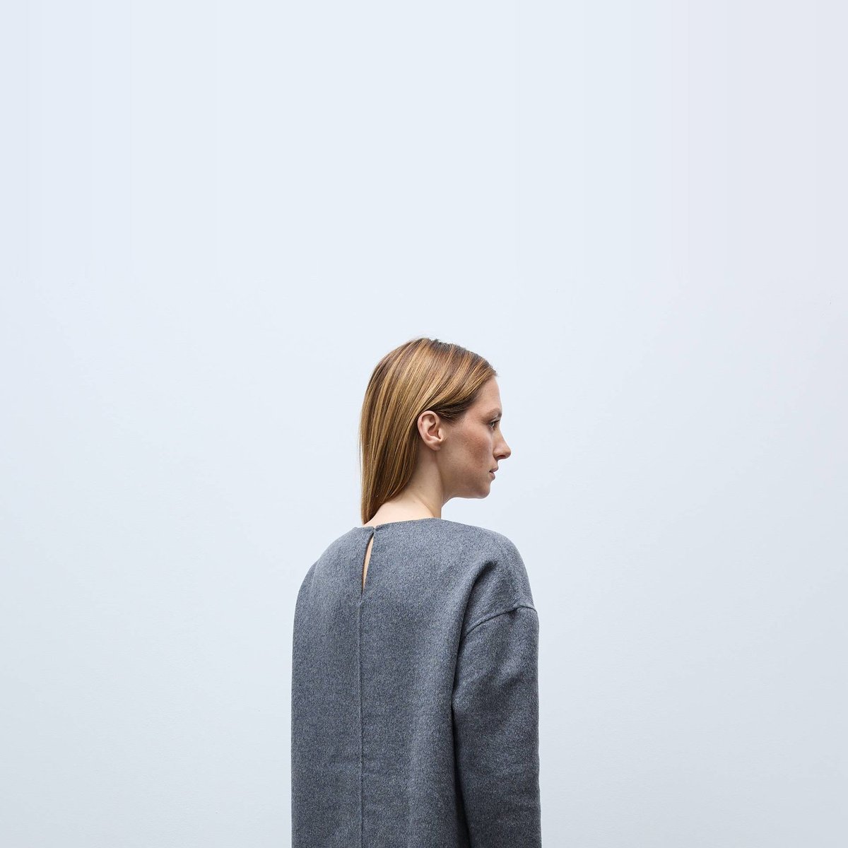 Robe manche longue courte contenant de la laine robot, MONOPRIX