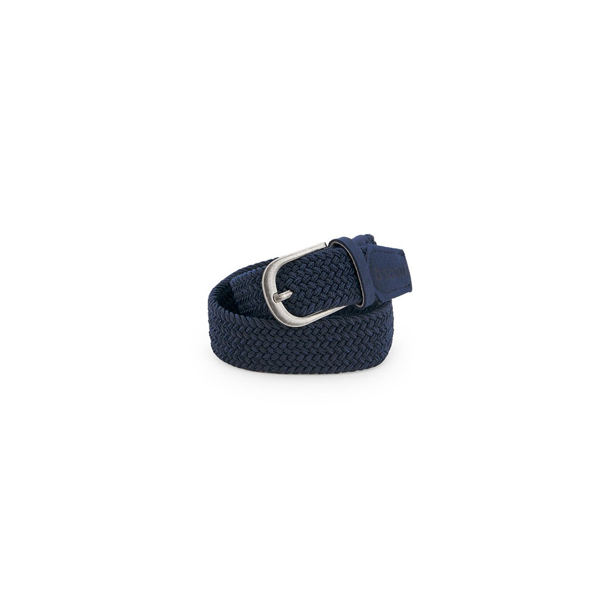 Ceinture garçon tressée élastique bleu, BOBOLI