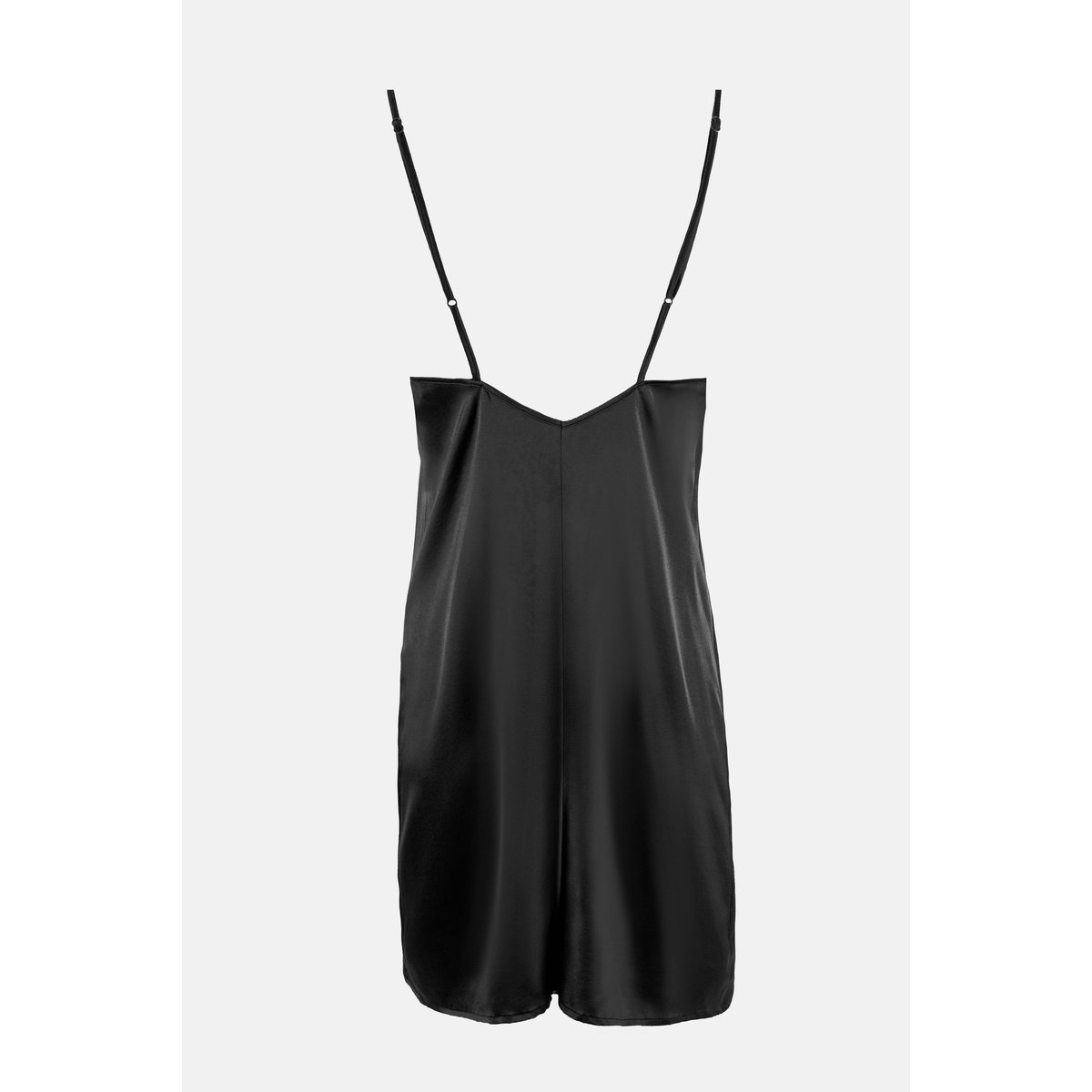 Nuisette en soie SILK'N LACE noir, MAISON LEJABY