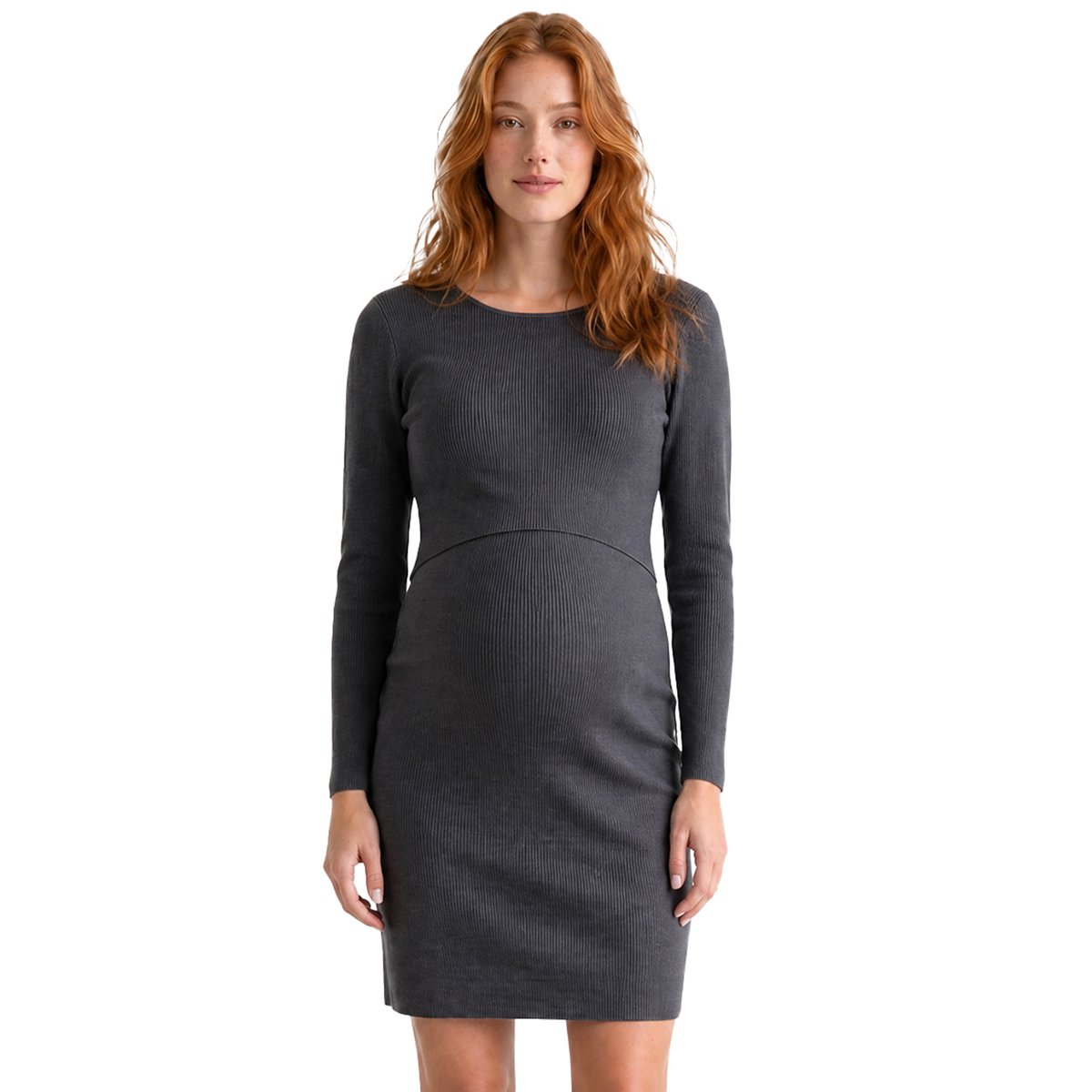 Robe de grossesse et allaitement anthracite, VERTBAUDET