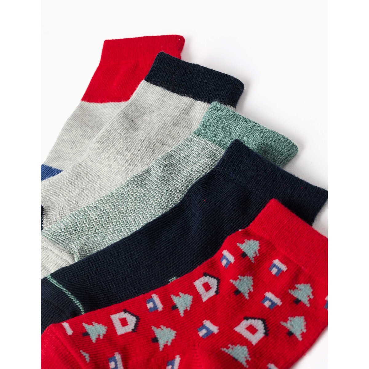 Lot de 5 paires de chaussettes fantaisie multicolore, ZIPPY