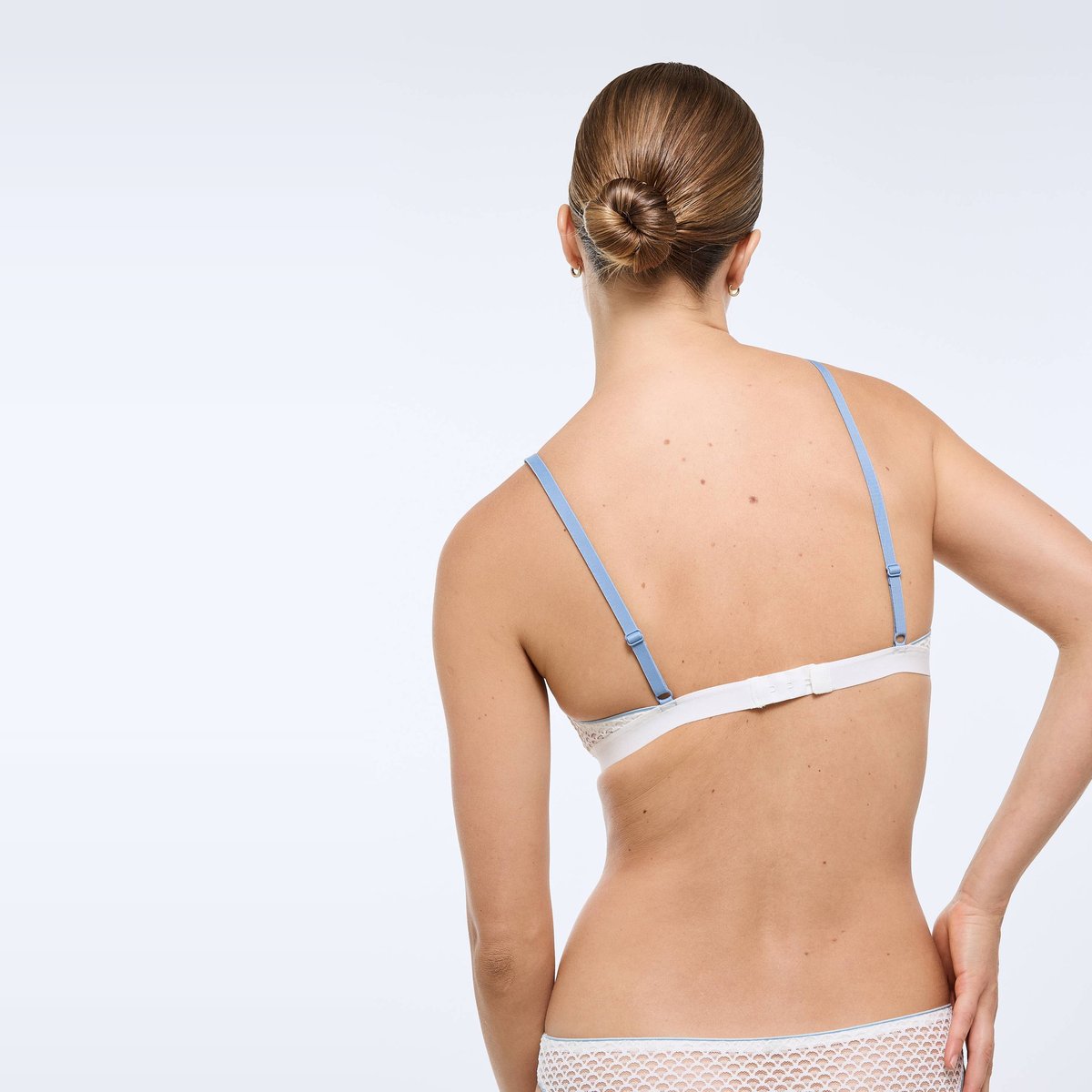 Soutien-gorge triangle NINON en dentelle ecru, MONOPRIX