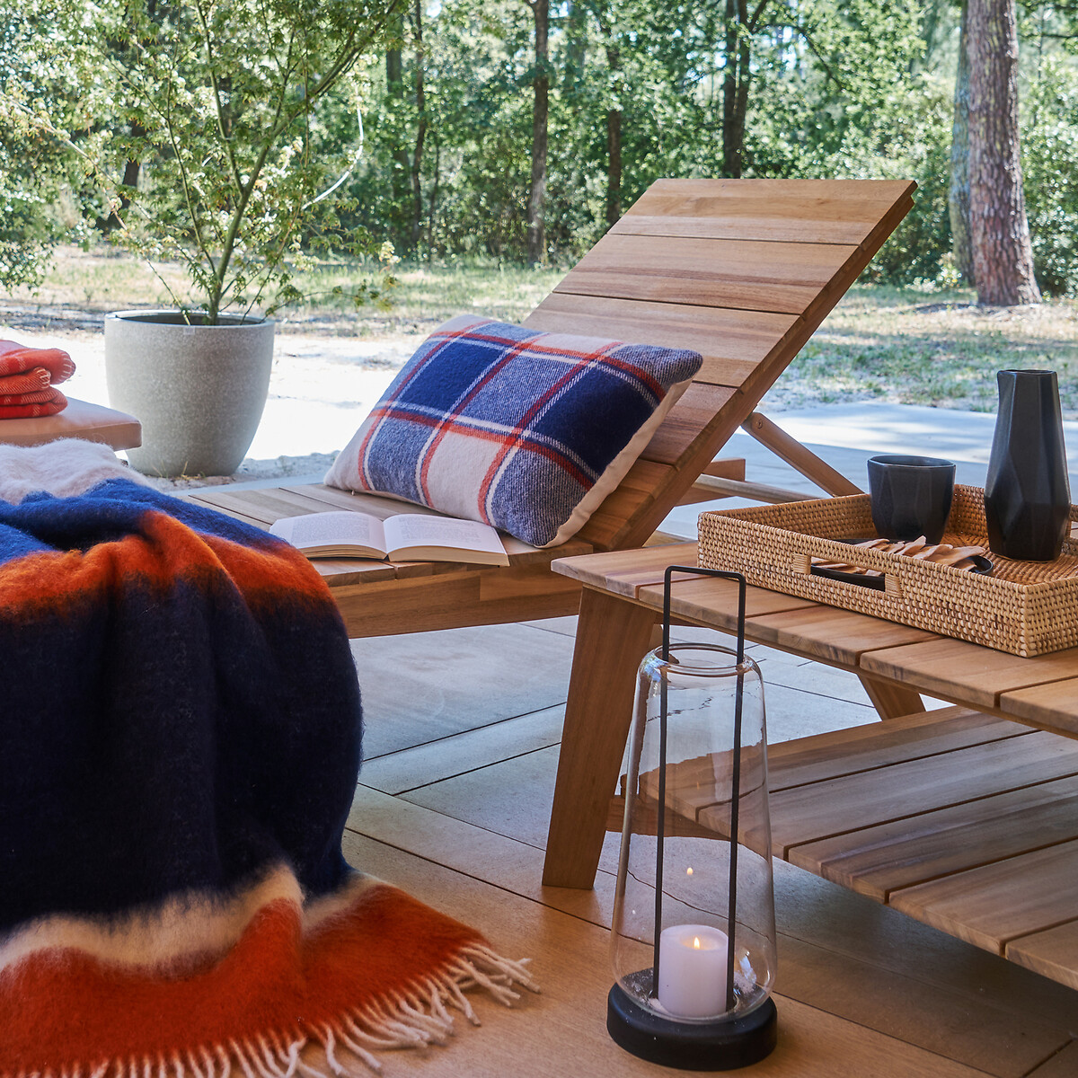 Tablett Rabia, Rattan natur, AM.PM