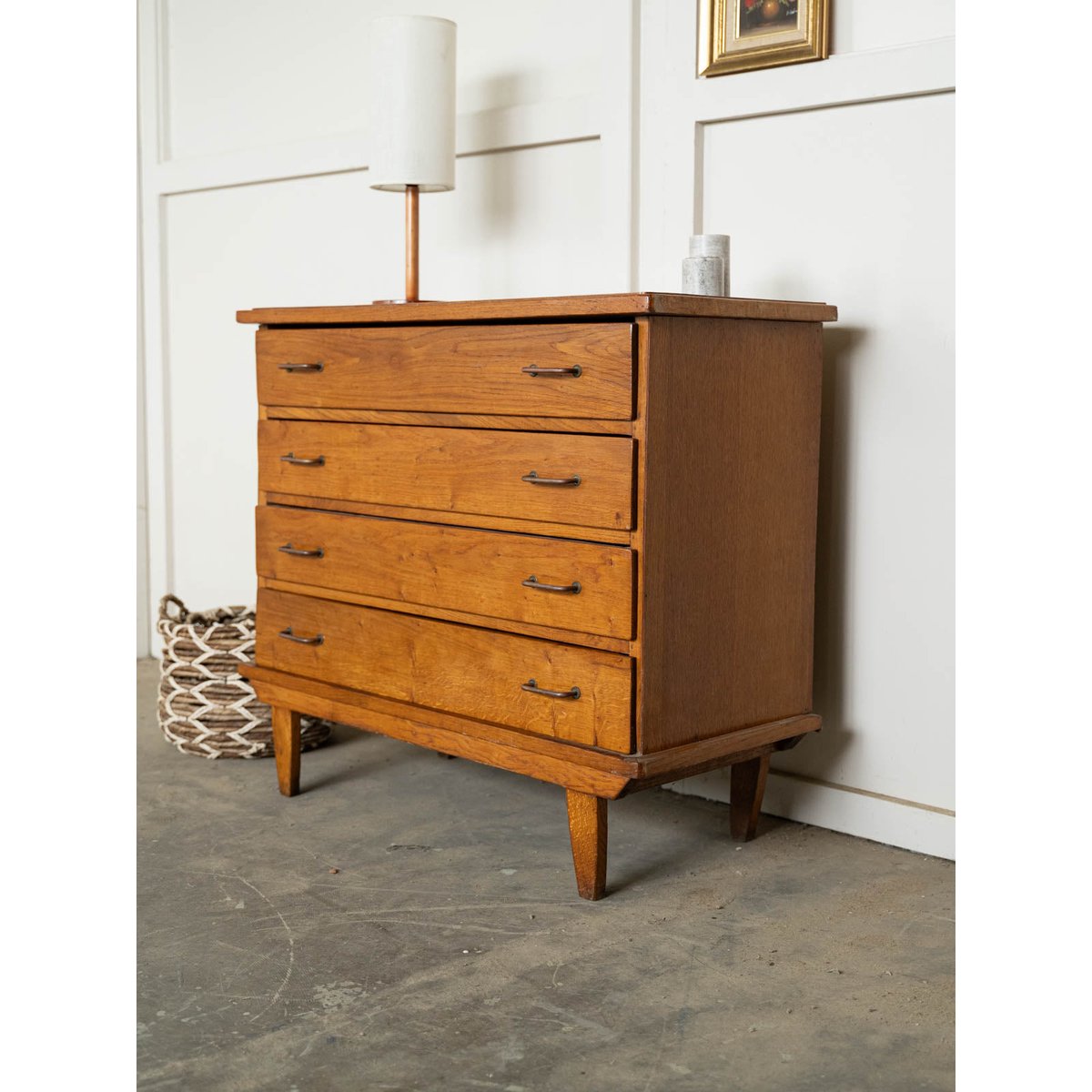 Commode années 50 Olga N°1103 - Bon état bois clair, DEBONGOUT