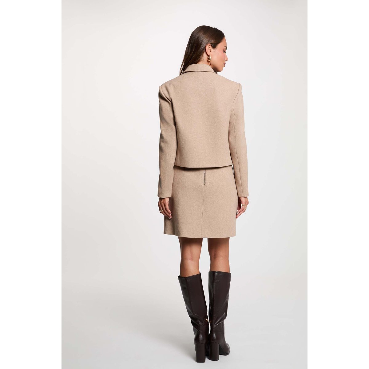 Veste courte sans manches beige moyen, MORGAN