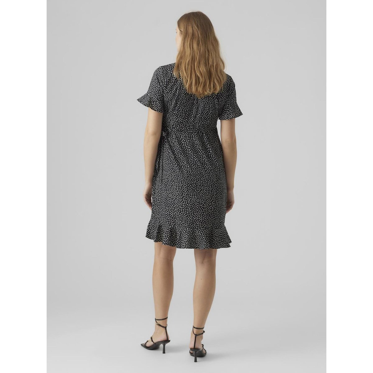 Robe Cache-Cœur noire - black, VERO MODA