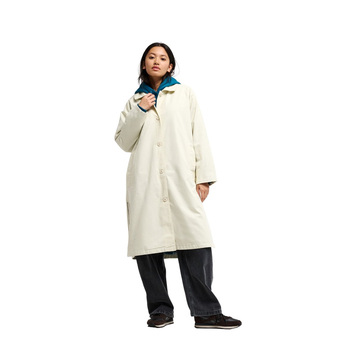 Veste workwear MANHATTAN TRENCH beige bone white, QUIKSILVER